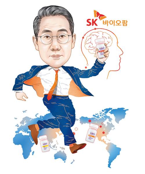 1968년생/ 서울대 경영학과, 오하이오 주립대 MBA(경영학 석사)/ 삼정KPMG, 동아에스티 글로벌사업총괄 부사장/ SK 바이오투자센터장/ 2023년 SK바이오팜·SK라이프사이언스 대표이사 사장(현) [일러스트 : 강유나]