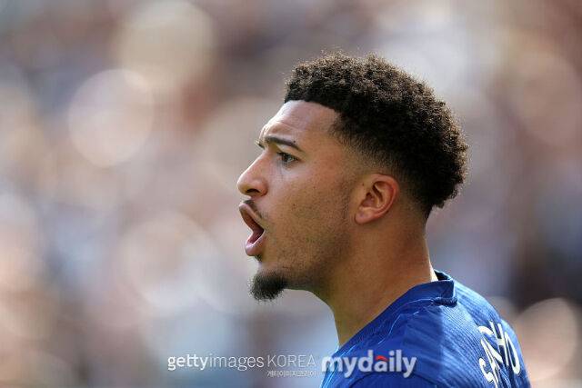 첼시 FC 이적이 취소되며 맨체스터 유나이티드 FC로 복귀한 제이든 산초. /게티이미지코리아