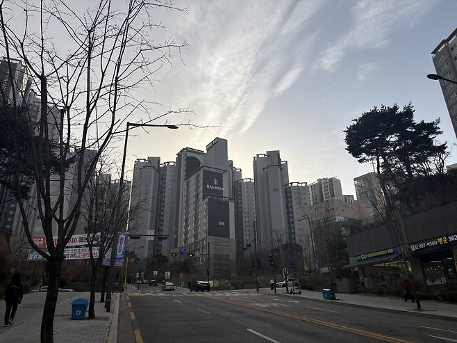 서울 마포구 아현동 ‘마포래미안푸르지오’‘마포래미안푸르지오’. 정주원 기자