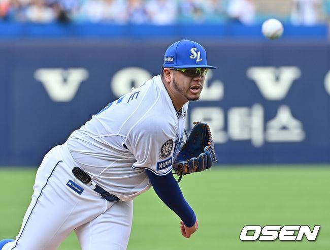[OSEN=이석우 기자] 삼성 아리엘 후라도. 2025.06.25 / foto0307@osen.co.kr