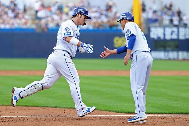 삼성 박병호(왼쪽). 사진제공｜삼성 라이온즈