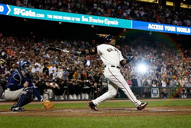 샌프란시스코 자이언츠 시절 배리 본즈. 게티이미지코리아