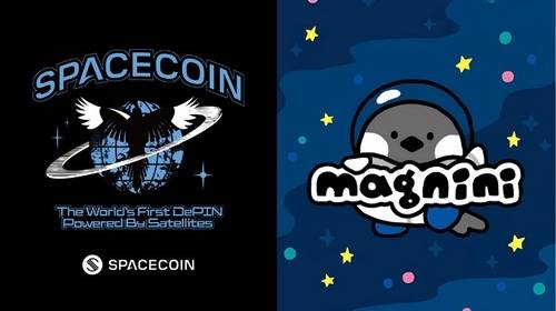 기존 Spacecoin 로고(왼쪽)와 새롭게 디자인 된 맥니니 캐릭터.