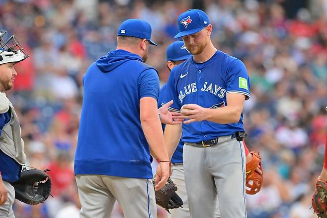 ▲ 에릭 라우어는 대체 선발이라는 꼬리표를 떼고 토론토 선발 로테이션에 합류했다. ⓒ연합뉴스