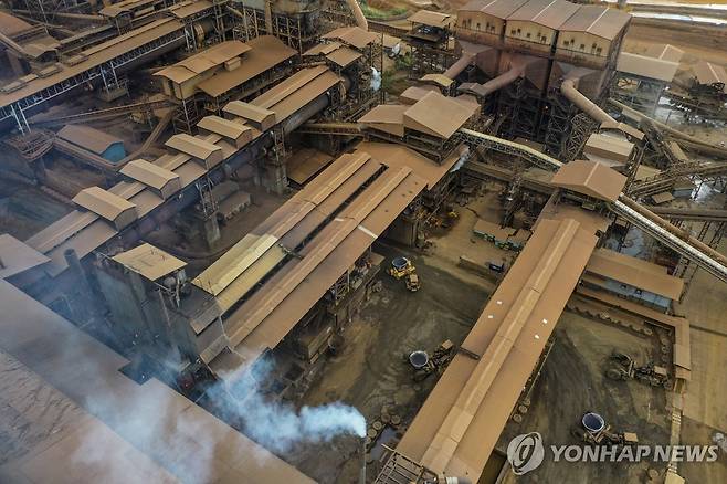 인도네시아 니켈 가공 공장 [EPA 연합뉴스 자료사진. 재판매 및 DB 금지]