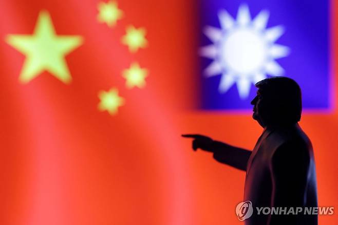 중국-대만 문제와 트럼프 미국 대통령 [로이터=연합뉴스, 일러스트]