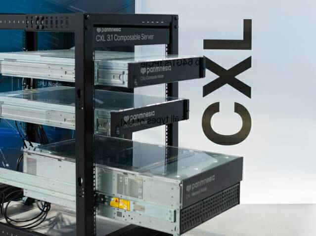 파네시아 출품작 CXL 3.x 스위치 탑재 서버 기반 HPC 솔루션.(사진=파네시아)