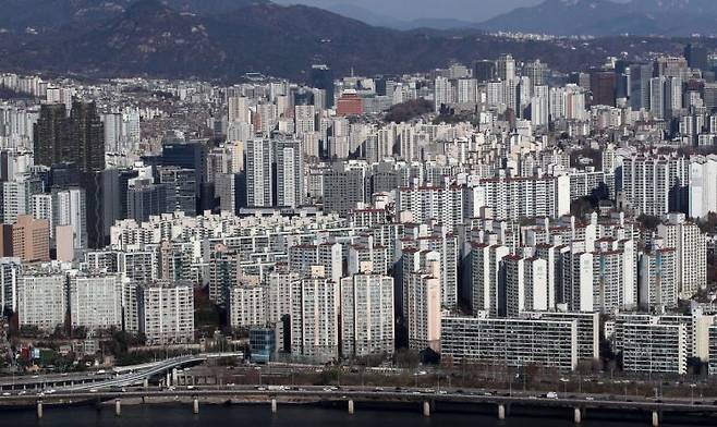 63스퀘어에서 바라본 서울 아파트 모습./김현민 기자 kimhyun81@