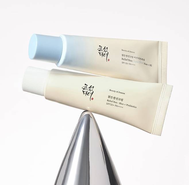 구다이글로벌이 운영하는 K뷰티 브랜드 '조선미녀'의 '맑은쌀 선크림' 제품. /조선미녀 홈페이지 캡처