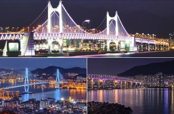 부산을 대표하는 다리들(부산시설공단 제공)