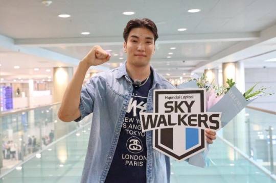 현대캐피탈의 아시아 쿼터 선수 바야르사이한 / 현대캐피탈 배구단 제공.