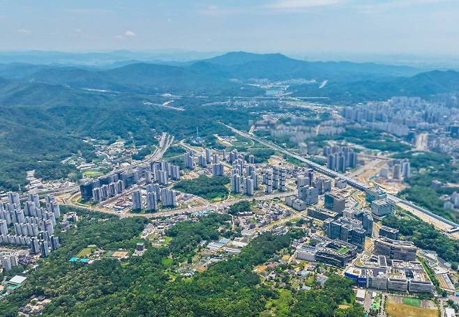 과천지식정보타운 전경. 과천시 제공