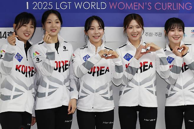 여자 컬링 국가대표 경기도청. 연합뉴스