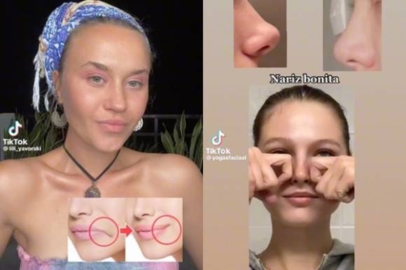 틱톡 @lili_yavorski, @yogafaciaal