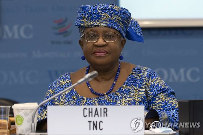 응고지 오콘조이웨알라 WTO 사무총장 [EPA=연합뉴스 자료사진]