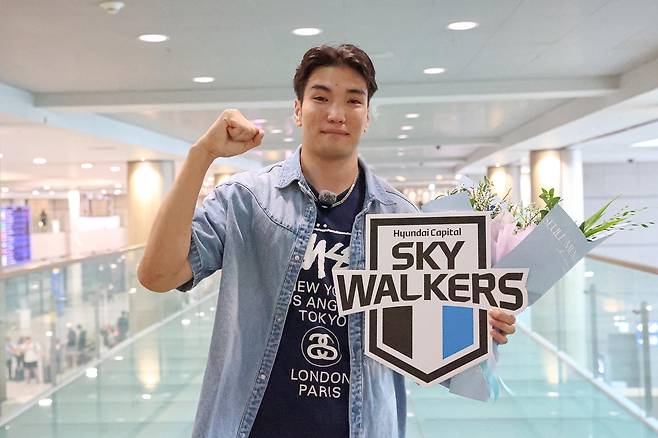 현대캐피탈의 아시아 쿼터 선수 바야르사이한  [현대캐피탈 배구단 제공. 재판매 및 DB 금지]