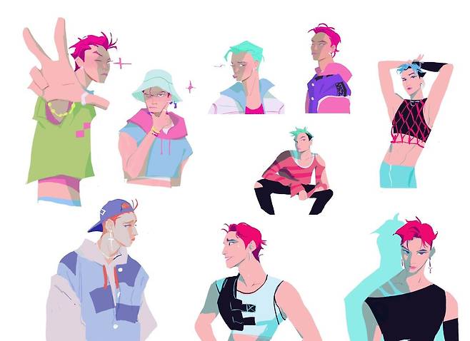 66.jpg 케이팝 데몬 헌터스 - 사자보이즈 컨셉아트