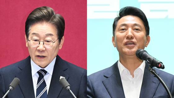 이재명 대통령과 오세훈 서울시장. 사진 대통령실사진기자단, 서울시