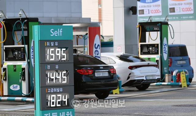 ▲ 춘천시내 한 주유소 [강원도민일보 자료사진]