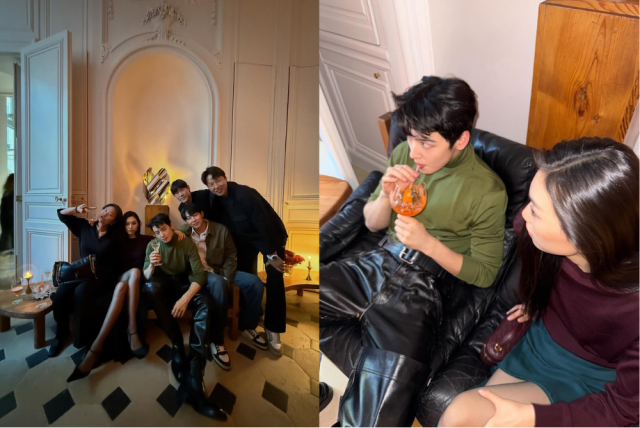 패션 파리위크에 참석한 차은우와 김도연의 모습. / 차은우 인스타그램