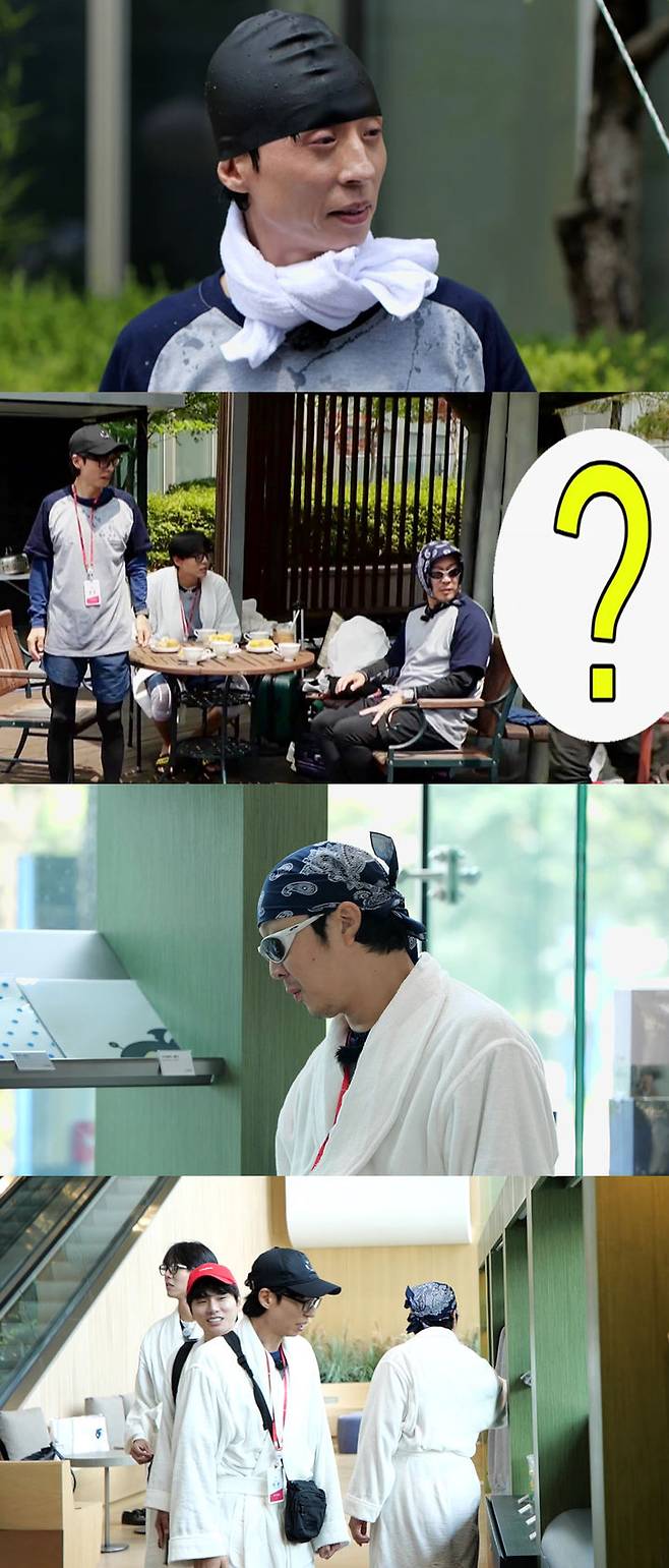 [서울=뉴시스] 28일 오후 6시30분 방송되는 MBC TV '놀면 뭐하니?'에서 유재석, 하하, 주우재, 이이경이 '방(송국)캉스' 패키지를 알차게 즐기는 모습을 공개한다. (사진=MBC TV '놀면 뭐하니?' 제공) 2025.06.28. photo@newsis.com *재판매 및 DB 금지