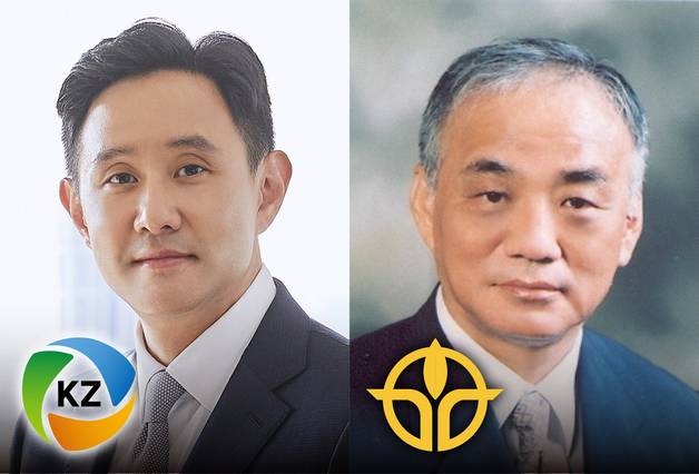 최윤범 고려아연 회장(왼쪽)과 장형진 영풍 고문. 뉴스1