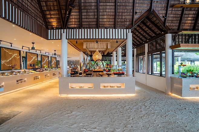 뷔페식 메인 레스토랑 돈벨리. 사진제공|팜투어