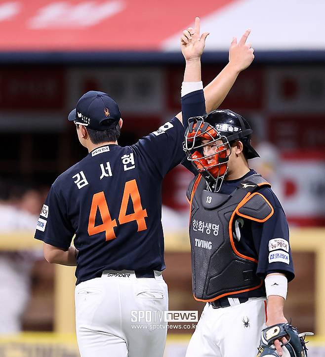 ▲ 김서현은 한층 성숙한 투구 내용으로 마무리의 압박감을 잘 이겨내고 있다 ⓒ곽혜미 기자