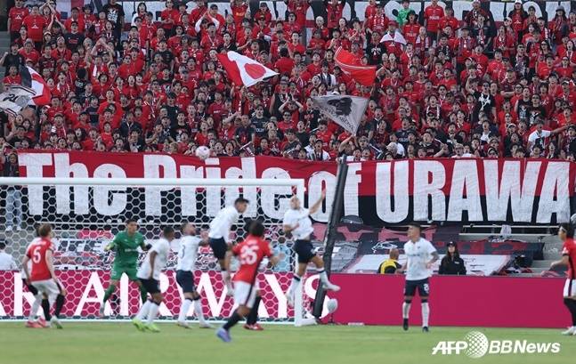 우라와 레즈 경기 장면. /AFPBBNews=뉴스1