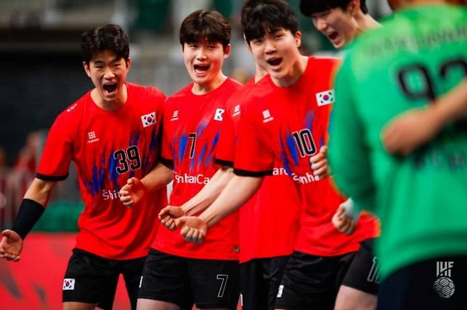 한국 선수단의 모습. /사진=국제핸드볼연맹 제공