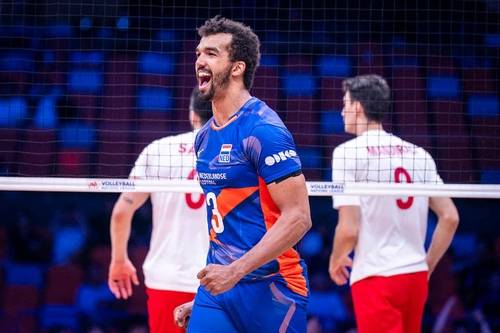 남자배구 네덜란드 대표팀의 주축 공격수인 아히(중앙) [FIVB 홈피 캡처. 재판매 및 DB 금지]