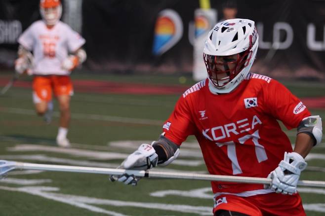 라크로스 경기 장면 [한국라크로스협회 제공. 재판매 및 DB 금지]