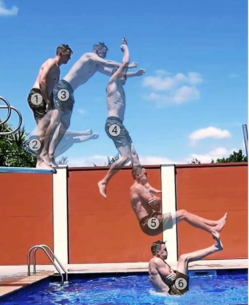 마누 점프의 입수 자세 [유튜브 캡처. 재판매 및 DB 금지]