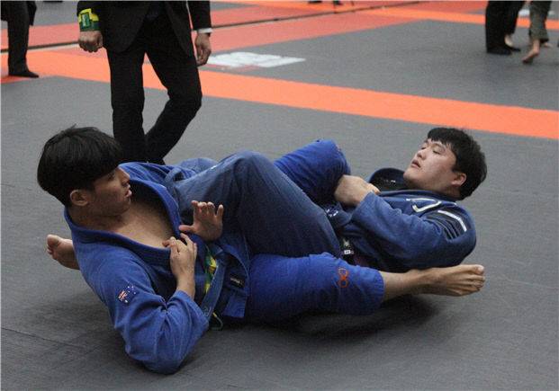 주짓수 대회 경기 장면.(사진=대전시체육회 제공)