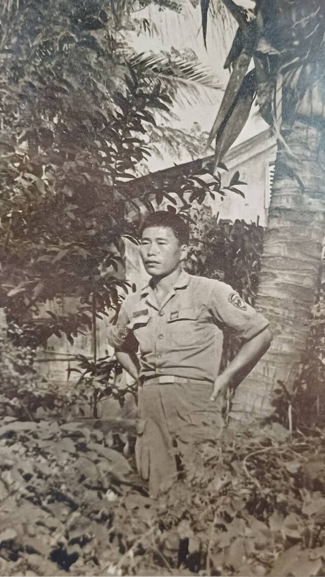 월남전 참전 당시 고 곽상석 용사 모습.