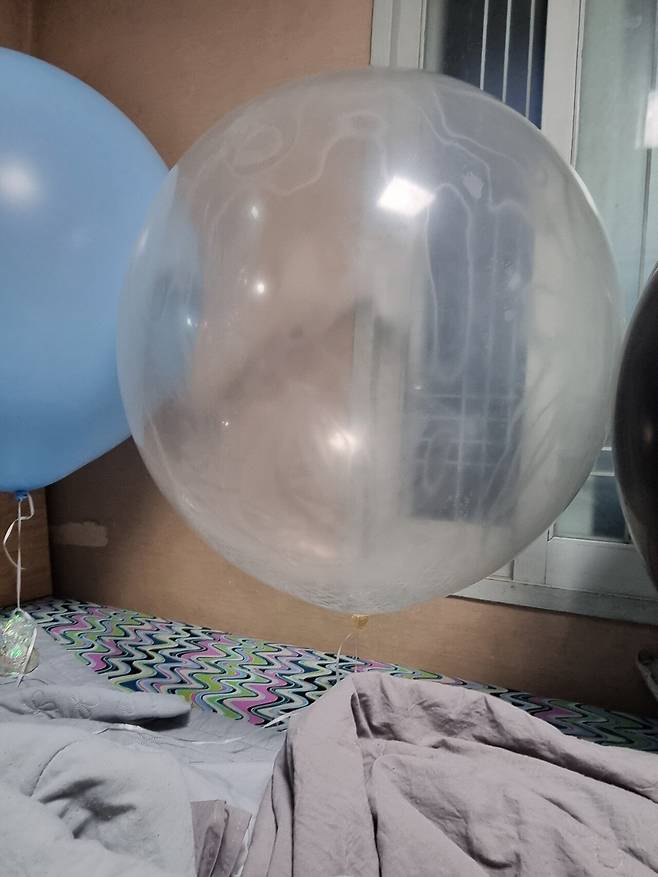 20250118_175703.jpg [투명색상] 셈퍼텍스 3피트 크리스탈 클리어 대형 고무풍선