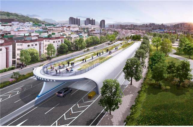 옛 경인고속도로 인천구간 중 서인천IC∼주안산단교차로를 지하 고속도로화 하고 상부를 일반도로와 녹지공간으로 조성하는 인천대로 2단계 사업이 올 하반기부터 본격 착수된다. 사진은 인천대로 2단계 사업 입체 구상도. 인천시 제공.