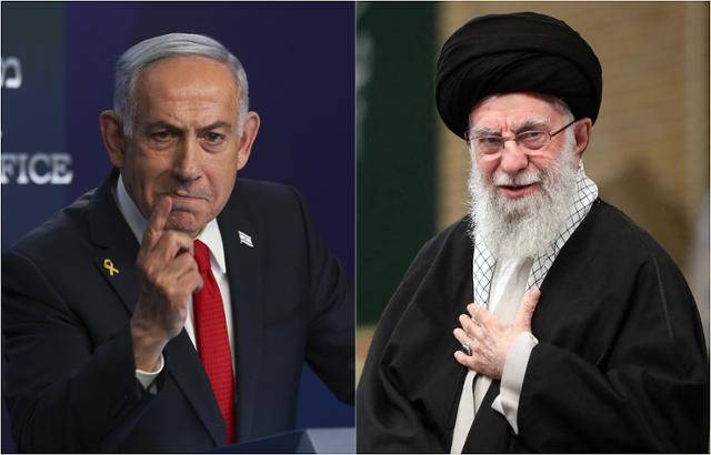 베냐민 네타냐후(왼쪽 사진) 이스라엘 총리와 아야톨라 알리 하메네이 이란 최고지도자. 뉴시스·연합뉴스