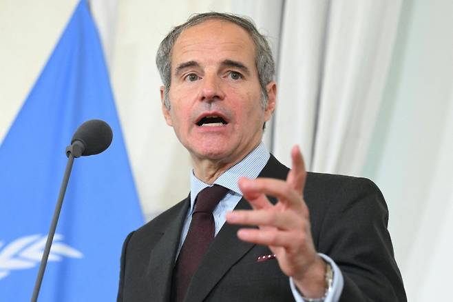 라파엘 그로시 국제원자력기구(IAEA) 사무총장. 연합뉴스