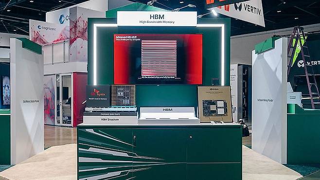 엔비디아 연례 개발자 콘퍼런스 'GTC 2025'에 조성된 SK하이닉스 HBM 전시공간 [SK하이닉스 뉴스룸 제공. 재판매 및 DB 금지]