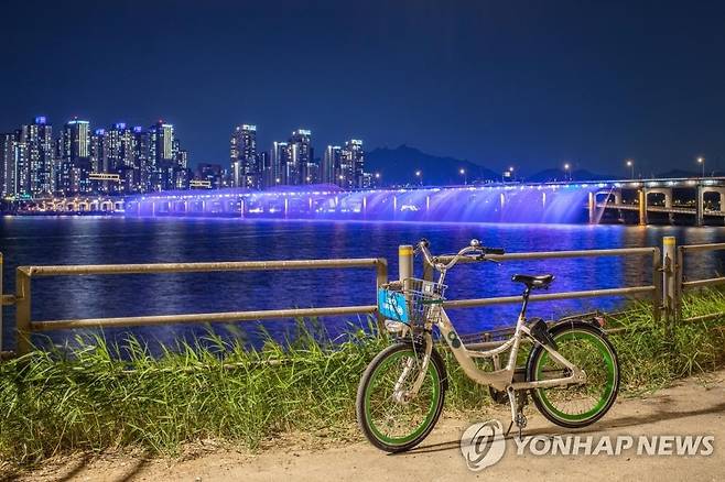 따릉이와 함께하는 한강야경여행 코스 사진 [서울시설공단 제공. 재판매 및 DB 금지]