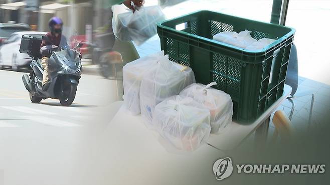 음식 배달 [연합뉴스TV 제공]