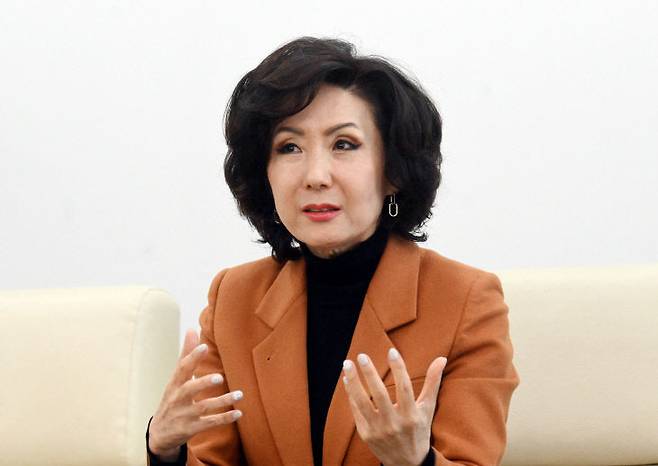 교육부 장관 후보자에 지명된 이진숙 전 충남대 총장이 2024년 2월 총장 임기만료을 앞두고 중도일보와 인터뷰를 통해 4년간의 소회와 성과를 밝히고 있다. /사진=이성희 기자