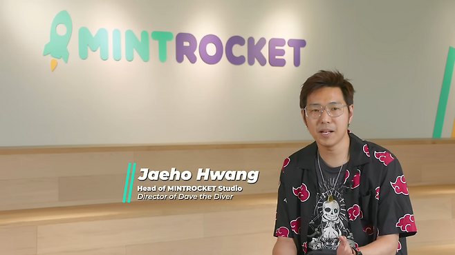 민트로켓스튜디오 황재호 대표가 '데이브 더 다이버' 2주년을 맞아 개발 현황과 앞으로의 계획을 발표했다.(출처=민트로켓 유튜브).