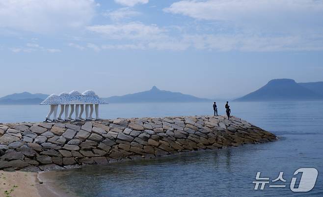 오기지마에서 만날 수 있는 '걷는 방주'ⓒ News1 윤슬빈 기자