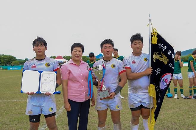 청주남중 선수단. 제공 | 대한럭비협회