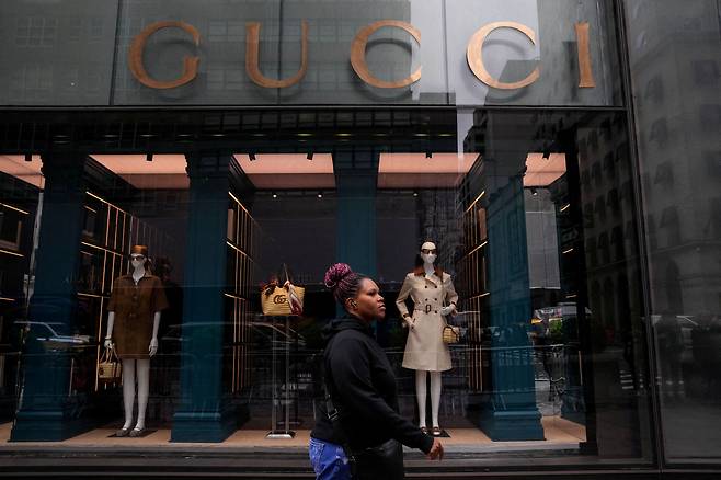 케링 그룹 산하 구찌 브랜드의 뉴욕 매장./로이터 연합뉴스