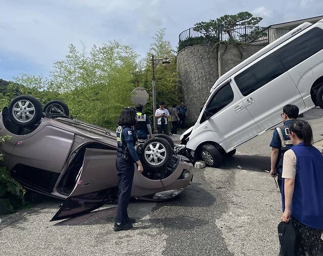 아산 신창면 카페 사고. 아산소방서 제공