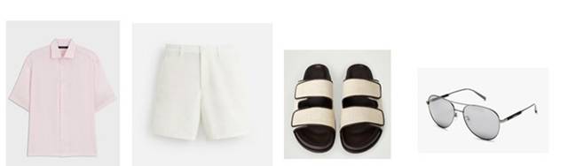 1. 보스 2. 자라 3. 코스 4. 페라가모 아이웨어.<피알라인코리아 제공>