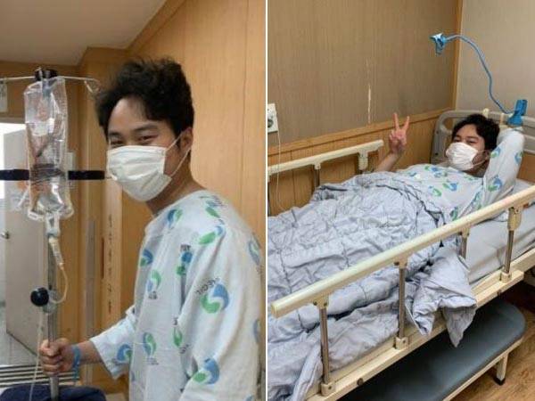 허리를 다치고 입원한 김봉주씨./사진=김봉주씨 제공